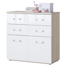 KIT CASSETTONE 6 CASSETTI FRASSINO-BIANCO LACCATO cm 88x40x89h. KIT CASSETTONE 6 CASSETTI FRASSINO-BIANCO LACCATO cm 88x40x89h.