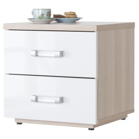 KIT COMODINO 2 CASSETTI FRASSINO-BIANCO LACCATO cm. 45x40x43,5h. KIT COMODINO 2 CASSETTI FRASSINO-BIANCO LACCATO cm. 45x40x43,5h.