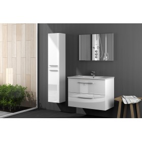 KIT MOBILE BAGNO ARUBA CON 2 CASSETTI cm. 80x45x57h. BIANCO KIT MOBILE BAGNO ARUBA CON 2 CASSETTI cm. 80x45x57h. BIANCO