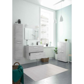 KIT MOBILE BAGNO ARUBA CON 2 CASSETTI cm. 80x45x57h. CEMENTO KIT MOBILE BAGNO ARUBA CON 2 CASSETTI cm. 80x45x57h. CEMENTO
