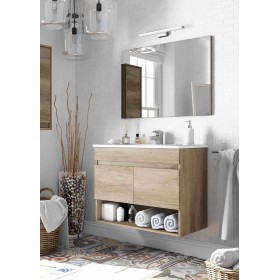 KIT MOBILE BAGNO DAKOTA CON 2 ANTE cm.80x45x64h. ROVERE NORDIK KIT MOBILE BAGNO DAKOTA CON 2 ANTE cm.80x45x64h. ROVERE NORDIK