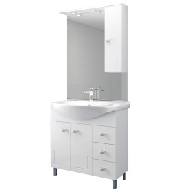MOBILE BAGNO BIANCO EVA cm.85 COMPLETO MOBILE BAGNO BIANCO EVA cm.85 COMPLETO