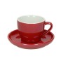 Tognana Porcellane Confezione 6 tazze Caffè con piatto Colortek rosso