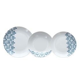Tognana Servizio Piatti 18 Pezzi Arabesque Porcellana Blu LINEA MADISON Tognana Servizio Piatti 18 Pezzi Arabesque Porcellana Blu LINEA MADISON