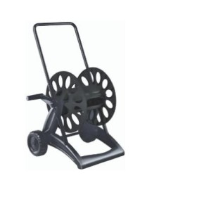 CARRELLO AVVOLGITUBO IN PLASTICA NERO MT. 50 1/2 POLL. CARRELLO AVVOLGITUBO IN PLASTICA NERO MT. 50 1/2 POLL.