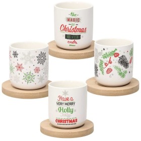 Tognana Set 4 Tazze Caffè Con Piattino 120 Cc Porcellana Bianco Tognana Set 4 Tazze Caffè Con Piattino 120 Cc Porcellana Bianco