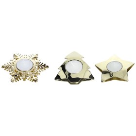 Tognana Porta T-Light Glam Light Acciaio Oro Tognana Porta T-Light Glam Light Acciaio Oro