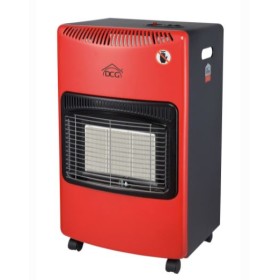 DCG STUFA A GAS GPL GH02R BRUCIATORE AD INFRAROSSI COLORE ROSSA