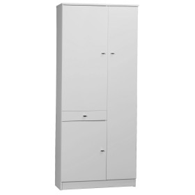 MOBILE BIANCO LACCATO CON 3 ANTE E 1 CASSETTO cm. 77x34x183h 323TL MOBILE BIANCO LACCATO CON 3 ANTE E 1 CASSETTO cm. 77x34x183h 323TL