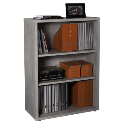 PRATICO LIBRERIA  CEMENTO cm. 35,7x81,6X112h.