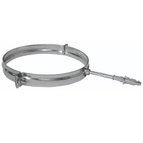COLLARE PER TUBO CANNA FUMARIA ACCIAIO INOX DIAM. MM. 250 COLLARE PER TUBO CANNA FUMARIA ACCIAIO INOX DIAM. MM. 250