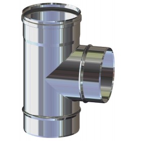 TUBO A TEE 90 MMF ACCIAIO INOX AISI 304 CM. 15 TUBO A TEE 90 MMF ACCIAIO INOX AISI 304 CM. 15