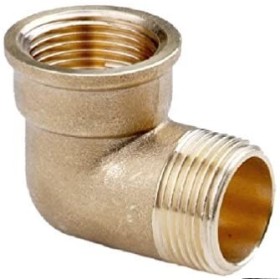 GOMITO M/F IN OTTONE GIALLO GR. 1/2 GOMITO M/F IN OTTONE GIALLO GR. 1/2