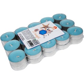 TEA-LIGHT CANDELA ACQUA MARINA MADE IN ITALY DIAM. 38 PZ. 25 TEA-LIGHT CANDELA ACQUA MARINA MADE IN ITALY DIAM. 38 PZ. 25
