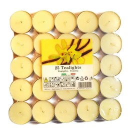 TEA-LIGHT CANDELA VANIGLIA MADE IN ITALY DIAM. 38 PZ. 25 TEA-LIGHT CANDELA VANIGLIA MADE IN ITALY DIAM. 38 PZ. 25
