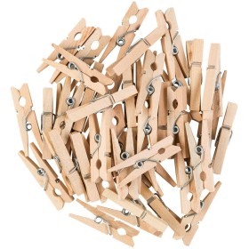 MINI PINZETTE IN LEGNO FERMA FOTO CARTA MM. 35 PZ. 10 MINI PINZETTE IN LEGNO FERMA FOTO CARTA MM. 35 PZ. 10