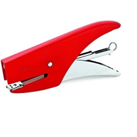 SPILLATRICE CUCITRICE ROSSA PER UFFICIO A PINZA CUCITRICE CON PUNTI 9/4 SPILLATRICE CUCITRICE ROSSA PER UFFICIO A PINZA CUCITRICE CON PUNTI 9/4