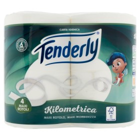 TENDERLY CARTA IGIENICA KILOMETRICA 4 ROTOLI TENDERLY CARTA IGIENICA KILOMETRICA 4 ROTOLI