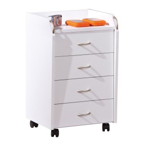 KIT CASSETTIERA 4C.C/RUO. cm.40x36x65h colore bianco KIT CASSETTIERA 4C.C/RUO. cm.40x36x65h colore bianco