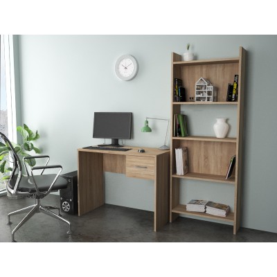 KIT LIBRERIA cm.48x22x181 colore rovere