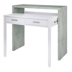 KIT SCRIVANIA ESTEN. 36x99x88h colore bianco/cemento KIT SCRIVANIA ESTEN. 36x99x88h colore bianco/cemento