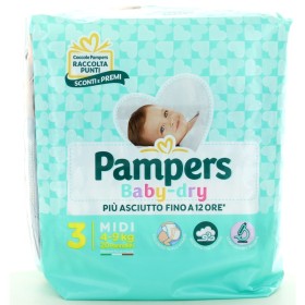 PAMPERS BABY DRY 3 MIDI 4-9 Kg 20 PZ. PAMPERS BABY DRY 3 MIDI 4-9 Kg 20 PZ.