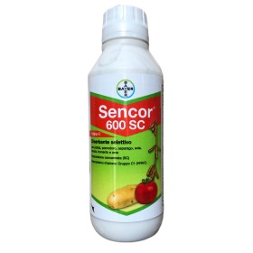 BAYER SENCOR SC600 ERBICIDA SELETTIVO A BASE DI METRIBUZIN 52,17% LT. 1 BAYER SENCOR SC600 ERBICIDA SELETTIVO A BASE DI METRIBUZIN 52,17% LT. 1