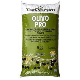 TERCOMPOSTI OLIVOPRO PELLETTATO ORGANO MINERALE  NPK 7.6.5 CONSENTITO IN AGRICOLTURA BIOLOGICA KG. 25 TERCOMPOSTI OLIVOPRO PELLETTATO ORGANO MINERALE  NPK 7.6.5 CONSENTITO IN AGRICOLTURA BIOLOGICA KG. 25