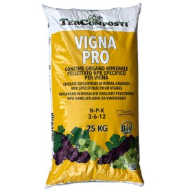 TERCOMPOSTI VIGNAPRO PELLETTATO NPK 3.6.12  CONSENTITO IN AGRICOLTURA BIOLOGICA KG. 25 TERCOMPOSTI VIGNAPRO PELLETTATO NPK 3.6.12  CONSENTITO IN AGRICOLTURA BIOLOGICA KG. 25