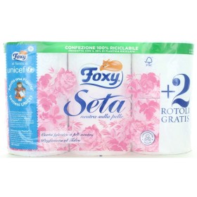 FOXY CARTA IGIENICA SETA 4+2 ROTOLI MAXI 2 VELI PROFUMATA AL TALCO FOXY CARTA IGIENICA SETA 4+2 ROTOLI MAXI 2 VELI PROFUMATA AL TALCO