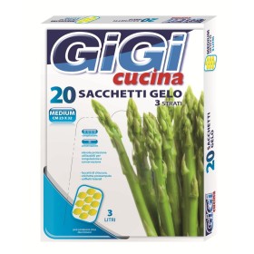 GIGI CUCINA SACCHETTO GELO GELO MEDIO CM. 23x32 PZ. 20 GIGI CUCINA SACCHETTO GELO GELO MEDIO CM. 23x32 PZ. 20