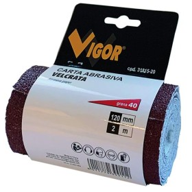 CARTA ABRASIVA VELCRATA VIGOR 120 MM 2 METRI 40 G CARTA ABRASIVA VELCRATA VIGOR 120 MM 2 METRI 40 G