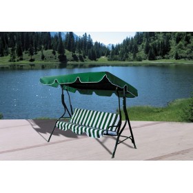 DONDOLO IN ACCIAIO 3 POSTI VERDE DONDOLO IN ACCIAIO 3 POSTI VERDE