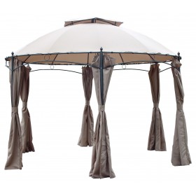 GAZEBO IN ACCIAIO GOTIC ESAGONALE DIMENSIONI mt. 3,5 GAZEBO IN ACCIAIO GOTIC ESAGONALE DIMENSIONI mt. 3,5