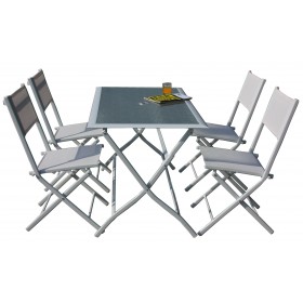 SET TAVOLO + 4 SEDIE PIEGHEVOLE ASTRO SET TAVOLO + 4 SEDIE PIEGHEVOLE ASTRO