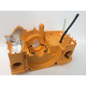 ALPINA CARCASSA CARTER MOTORE GIALLO COMPLETO PER MOTOSEGA P36 P43 ALPINA CARCASSA CARTER MOTORE GIALLO COMPLETO PER MOTOSEGA P36 P43