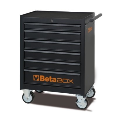 BETA ART. C04BOX CASSETTIERA NERA CON 6 CASSETTI CM. 76x46x95h.
