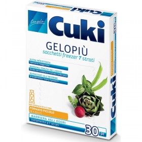 CUKI GELOPIÙ SACCHETTI FREEZER - FORMATO PICCOLO - 30 SACCHETTI - CM 18x28 CUKI GELOPIÙ SACCHETTI FREEZER - FORMATO PICCOLO - 30 SACCHETTI - CM 18x28