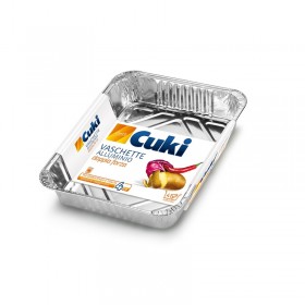CUKI VASCHETTE ALLUMINIO (R75G) - LASAGNE PER 4 PORZIONI - 4 PEZZI - LT 1,1 (CM 22.6X17.7X3.6) CUKI VASCHETTE ALLUMINIO (R75G) - LASAGNE PER 4 PORZIONI - 4 PEZZI - LT 1,1 (CM 22.6X17.7X3.6)