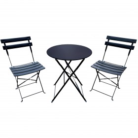 SET BISTRO GIOTTO NERO SATINATO SET BISTRO GIOTTO NERO SATINATO