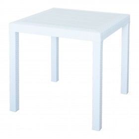 TAVOLO DALLAS cm 80x80x74h COLORE BIANCO TAVOLO DALLAS cm 80x80x74h COLORE BIANCO