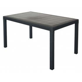 TAVOLO HOUSTON cm 150x90x74h COLORE ANTRACITE TAVOLO HOUSTON cm 150x90x74h COLORE ANTRACITE