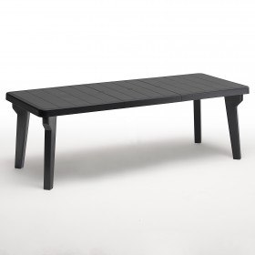 TAVOLO RESINA BERGEN cm 160-220x90x74h. TAVOLO RESINA BERGEN cm 160-220x90x74h.