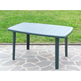 TAVOLO RESINA cm.137x85 COLORE VERDE TAVOLO RESINA cm.137x85 COLORE VERDE