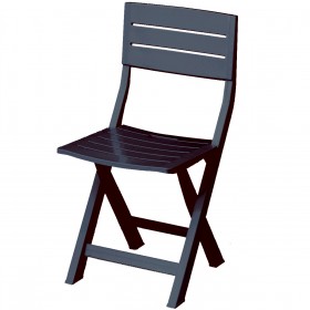 POLTRONA RESINA PIEGHEVOLE GILDA COLORE ANTRACITE POLTRONA RESINA PIEGHEVOLE GILDA COLORE ANTRACITE