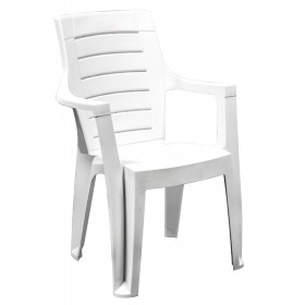 POLTRONA CON BRACCIOLI CLEOPATRA COLORE BIANCA POLTRONA CON BRACCIOLI CLEOPATRA COLORE BIANCA