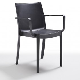 POLTRONA RESINA VICTORIA COLORE ANTRACITE. POLTRONA RESINA VICTORIA COLORE ANTRACITE.