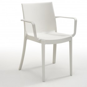 POLTRONA RESINA VICTORIA COLORE BIANCA POLTRONA RESINA VICTORIA COLORE BIANCA