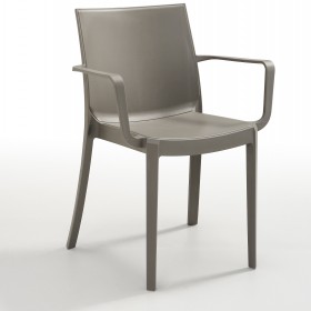 POLTRONA RESINA VICTORIA COLORE TORTORA POLTRONA RESINA VICTORIA COLORE TORTORA