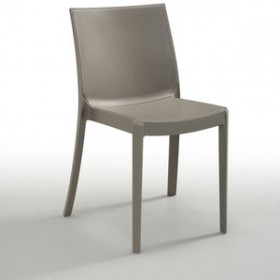 SEDIA RESINA PERLA COLORE TORTORA SEDIA RESINA PERLA COLORE TORTORA